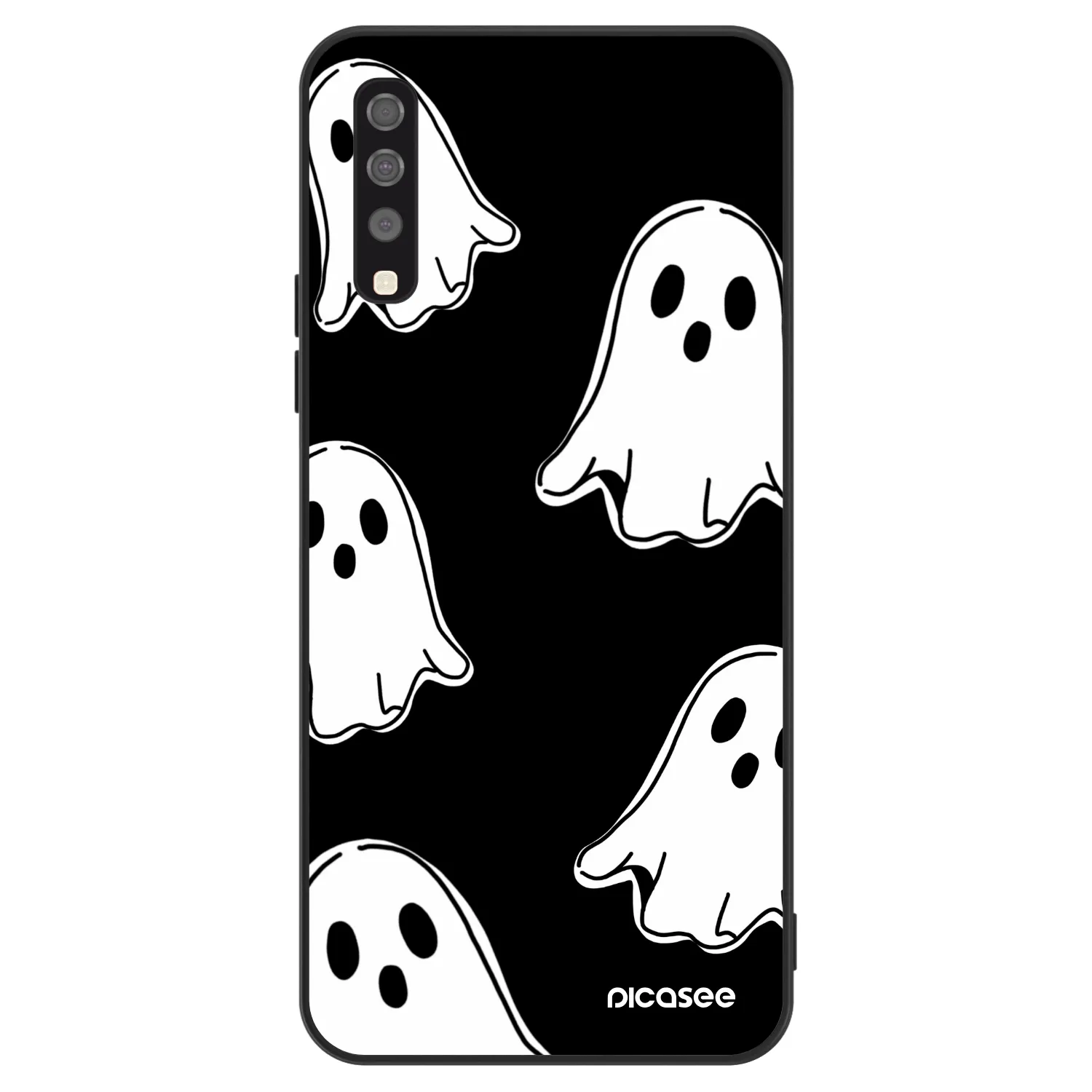 Picasee ULTIMATE CASE για Samsung Galaxy A70 A705F - Black ghosts