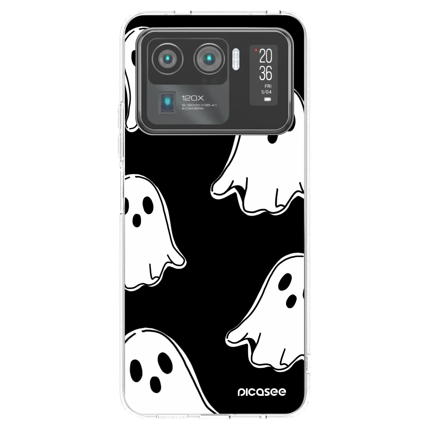 Picasee διαφανής θήκη σιλικόνης Xiaomi Mi 11 Ultra - Black ghosts