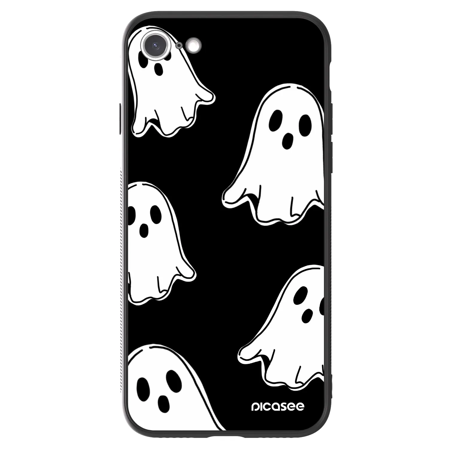 Picasee ULTIMATE CASE για Apple iPhone SE 2020 - Black ghosts
