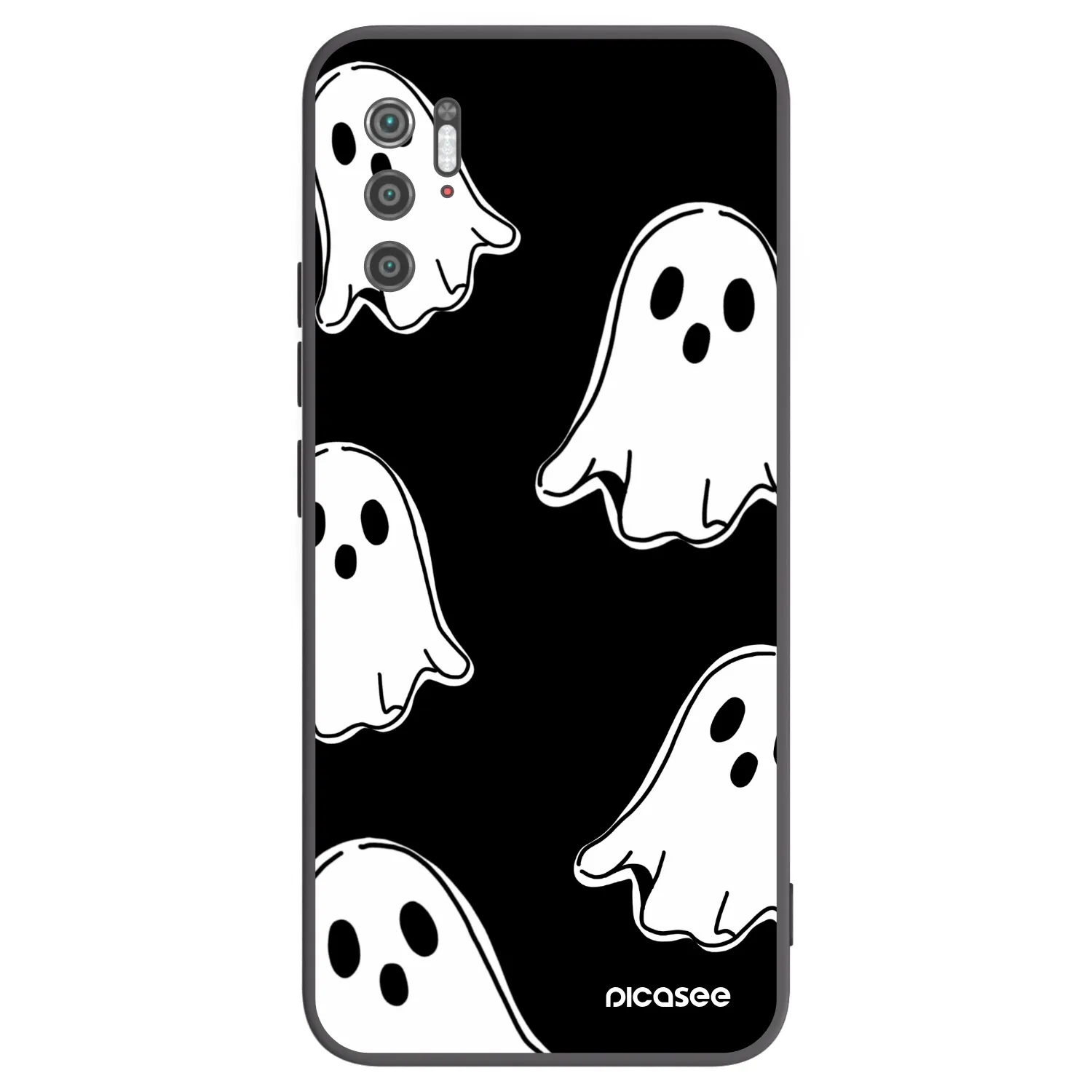 Picasee Μαύρη θήκη σιλικόνης για Xiaomi Poco M3 Pro 5G - Black ghosts
