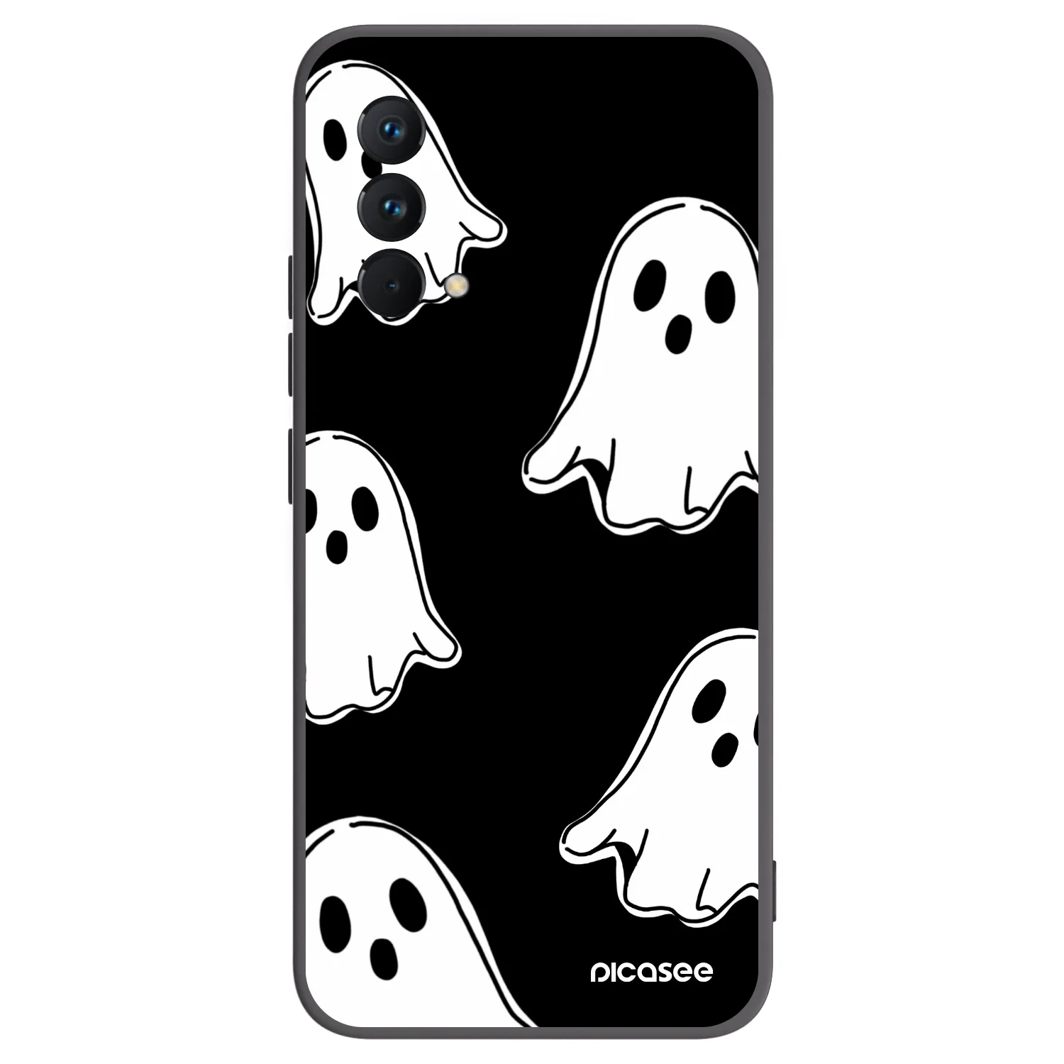 Picasee Μαύρη θήκη σιλικόνης για Realme GT Master Edition 5G - Black ghosts