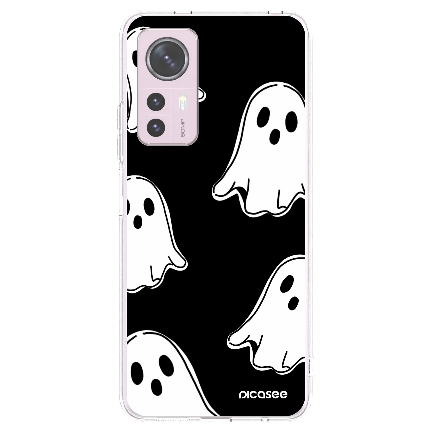 Picasee διαφανής θήκη σιλικόνης Xiaomi 12 - Black ghosts