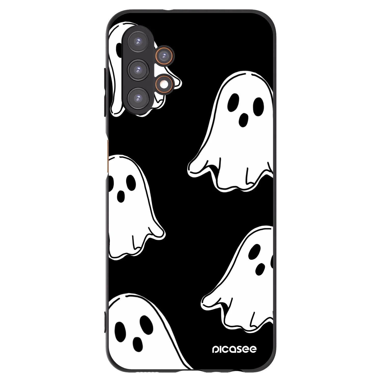 Picasee Μαύρη θήκη σιλικόνης για Samsung Galaxy A13 4G A135 - Black ghosts