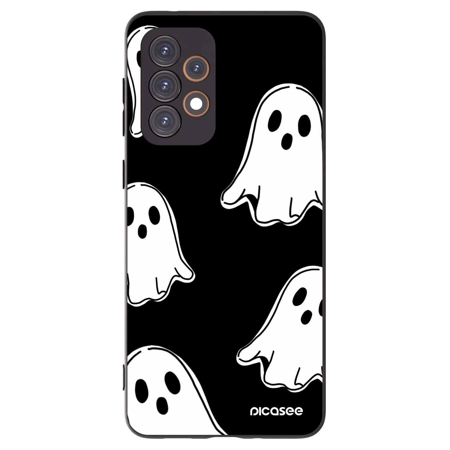 Picasee Μαύρη θήκη σιλικόνης για Samsung Galaxy A33 5G A336 - Black ghosts