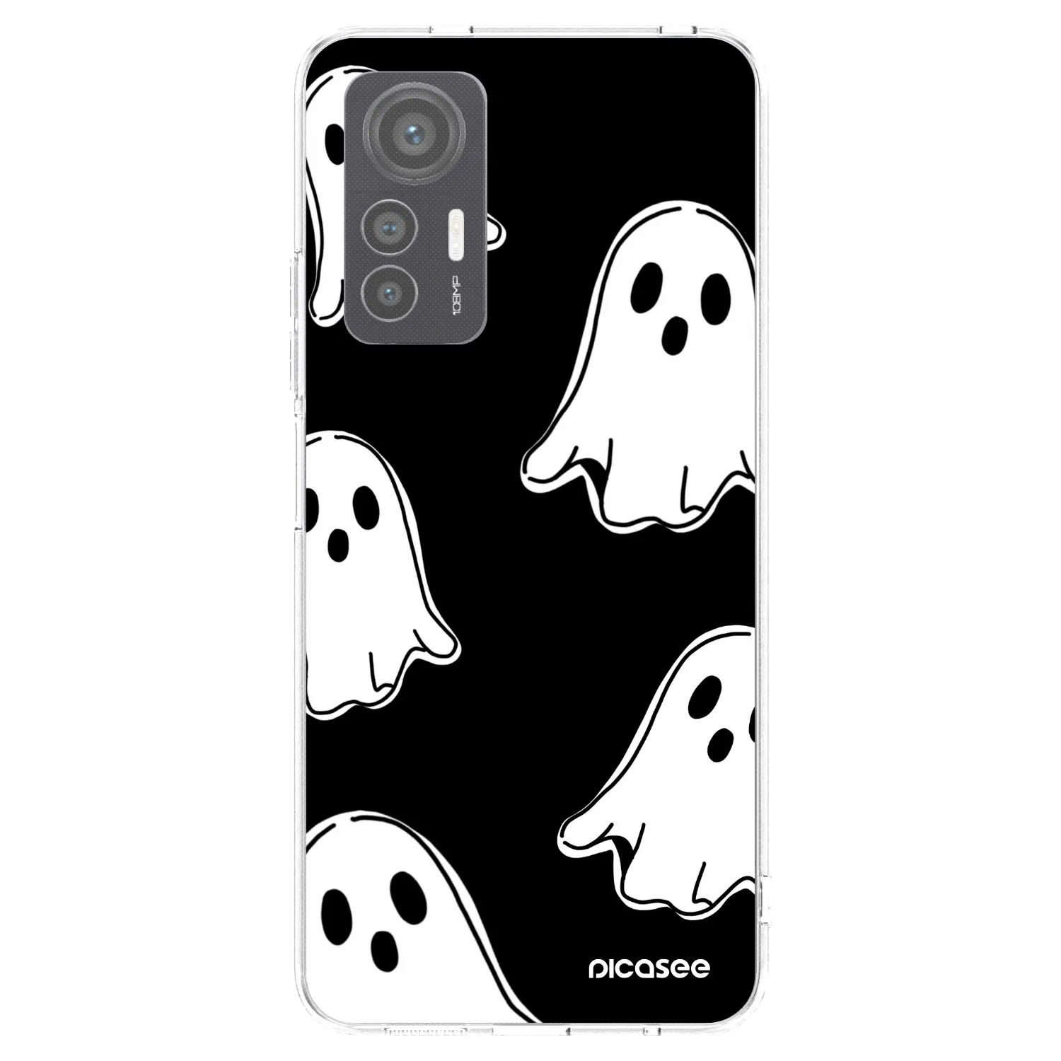 Picasee διαφανής θήκη σιλικόνης Xiaomi 12 Lite - Black ghosts