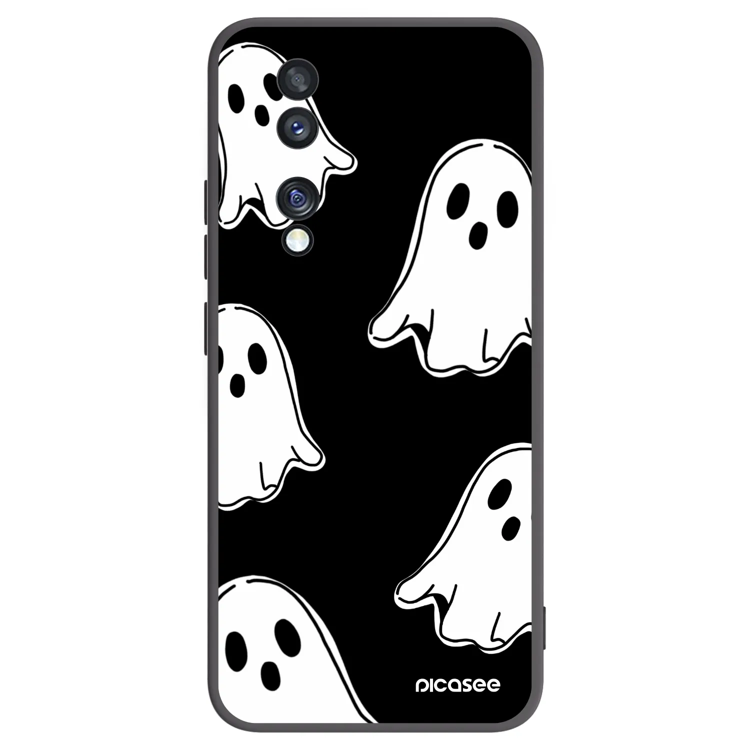 Picasee Μαύρη θήκη σιλικόνης για Honor 70 - Black ghosts