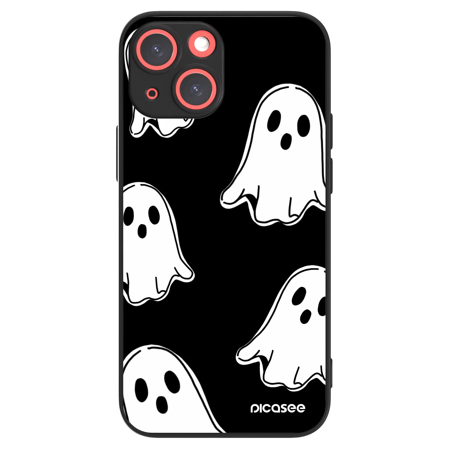 Picasee ULTIMATE CASE MagSafe pro Apple iPhone 13 mini - Black ghosts