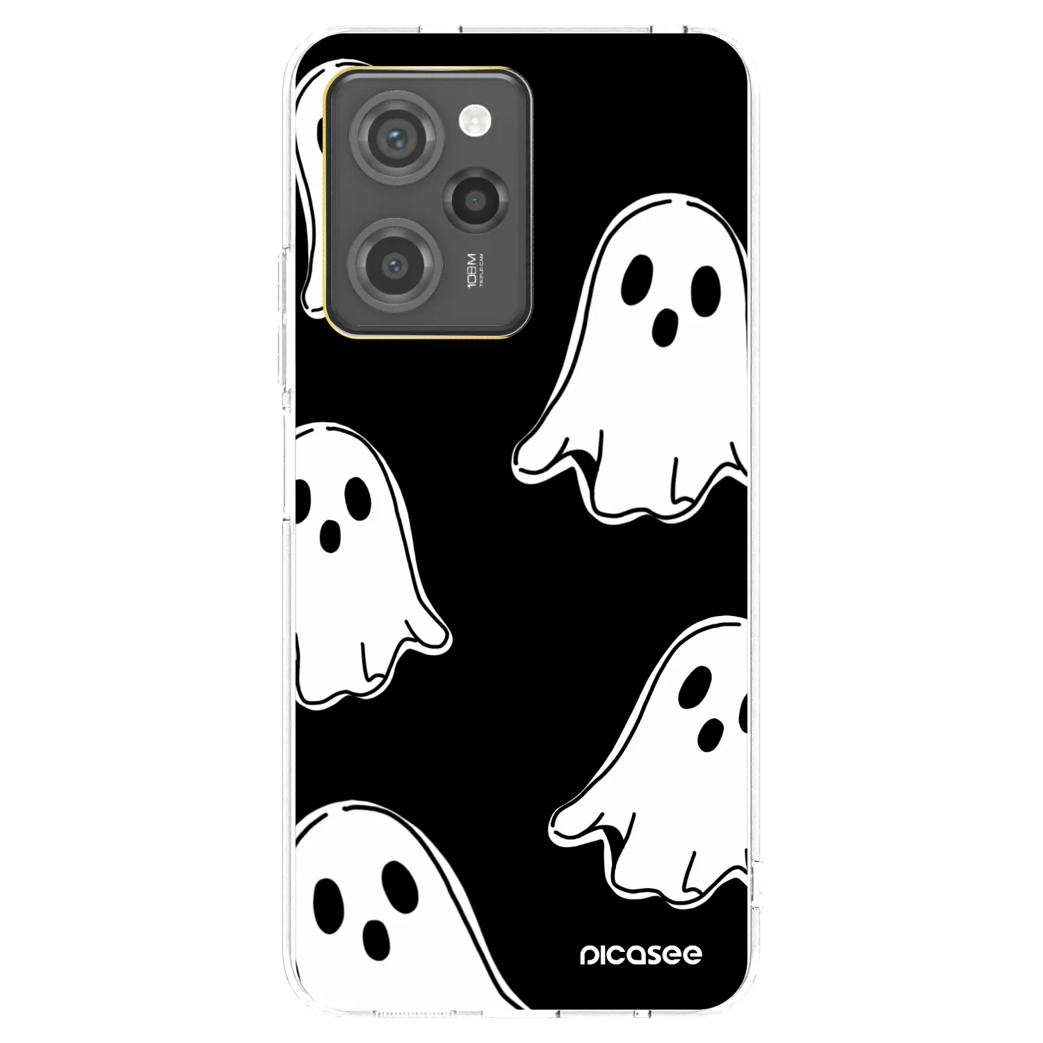Picasee Μαύρη θήκη σιλικόνης για Xiaomi Poco X5 Pro - Black ghosts