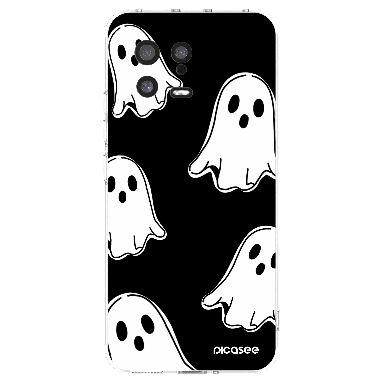 Picasee διαφανής θήκη σιλικόνης Xiaomi 13 - Black ghosts