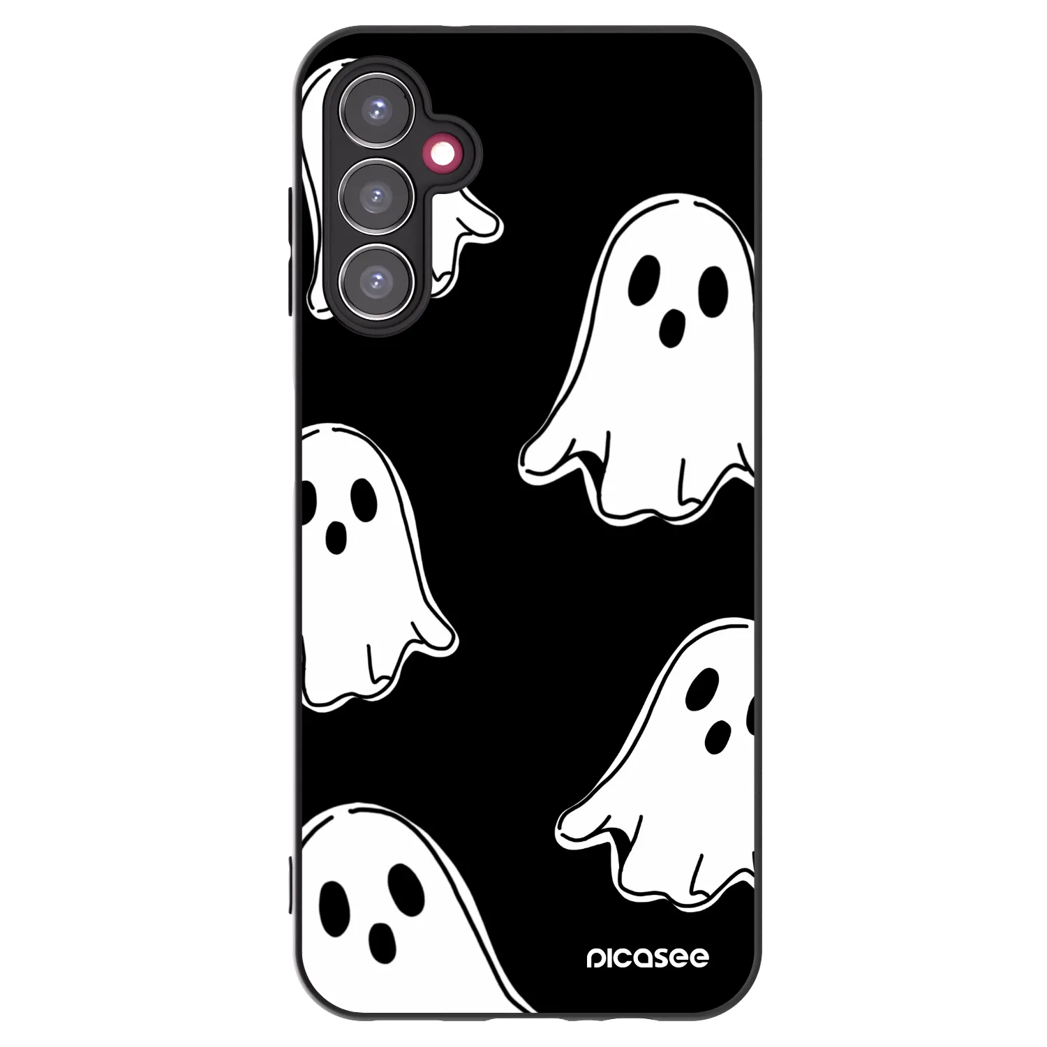 Picasee Μαύρη θήκη σιλικόνης για Samsung Galaxy A14 5G A146P - Black ghosts
