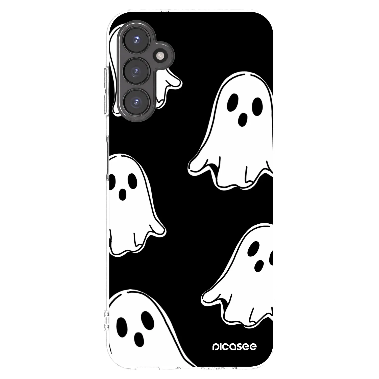 Picasee διαφανής θήκη σιλικόνης Samsung Galaxy A14 5G A146P - Black ghosts