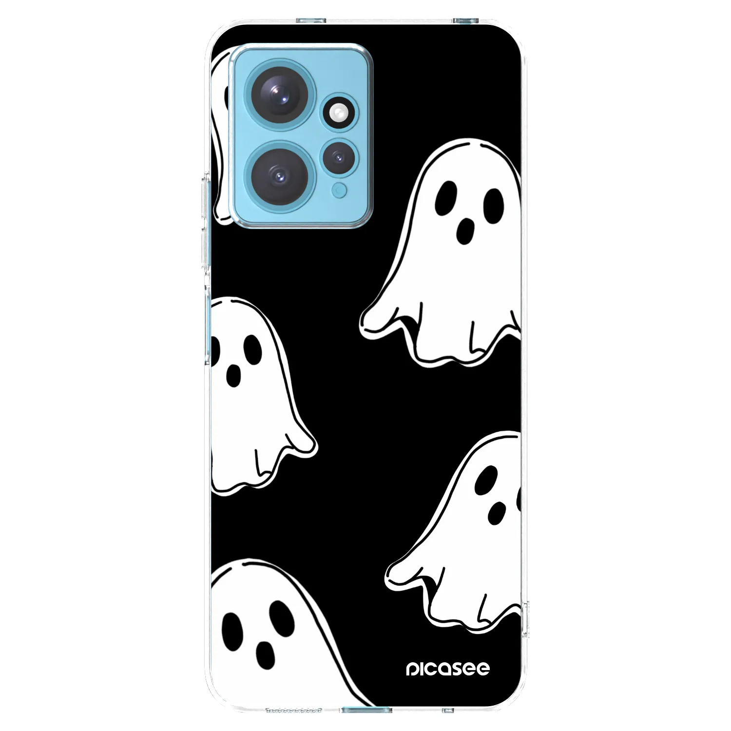Picasee διαφανής θήκη σιλικόνης Xiaomi Redmi Note 12 4G - Black ghosts