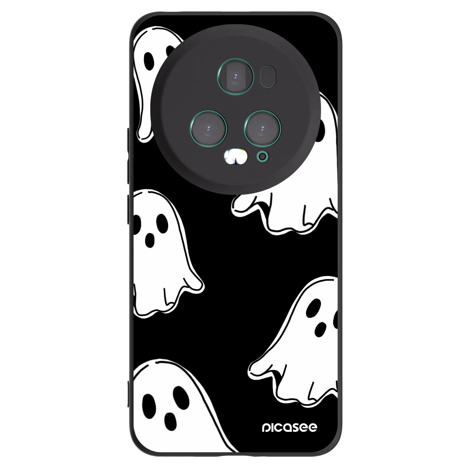Picasee Μαύρη θήκη σιλικόνης για Honor Magic5 Pro - Black ghosts