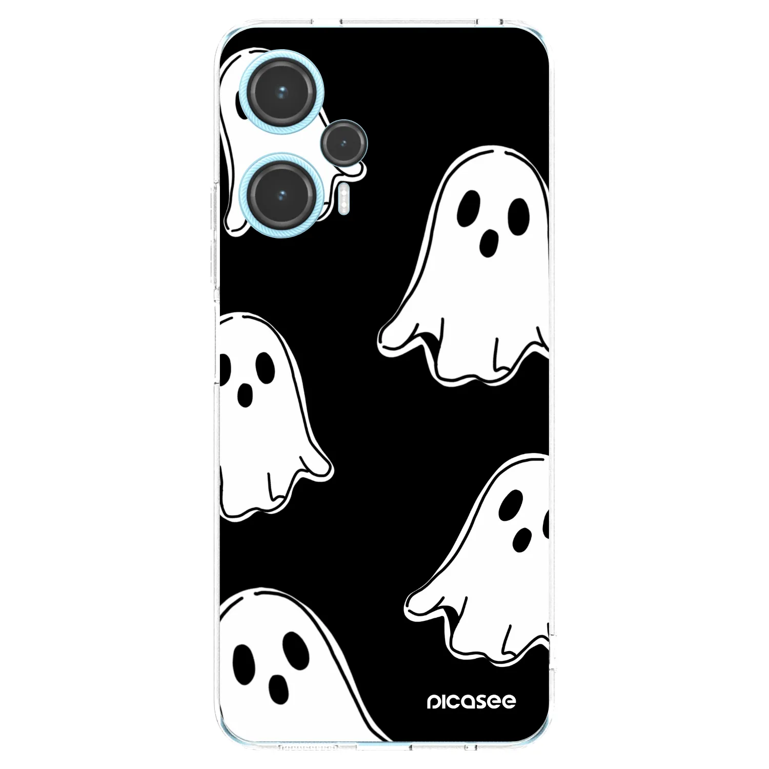 Picasee διαφανής θήκη σιλικόνης Xiaomi Poco F5 - Black ghosts