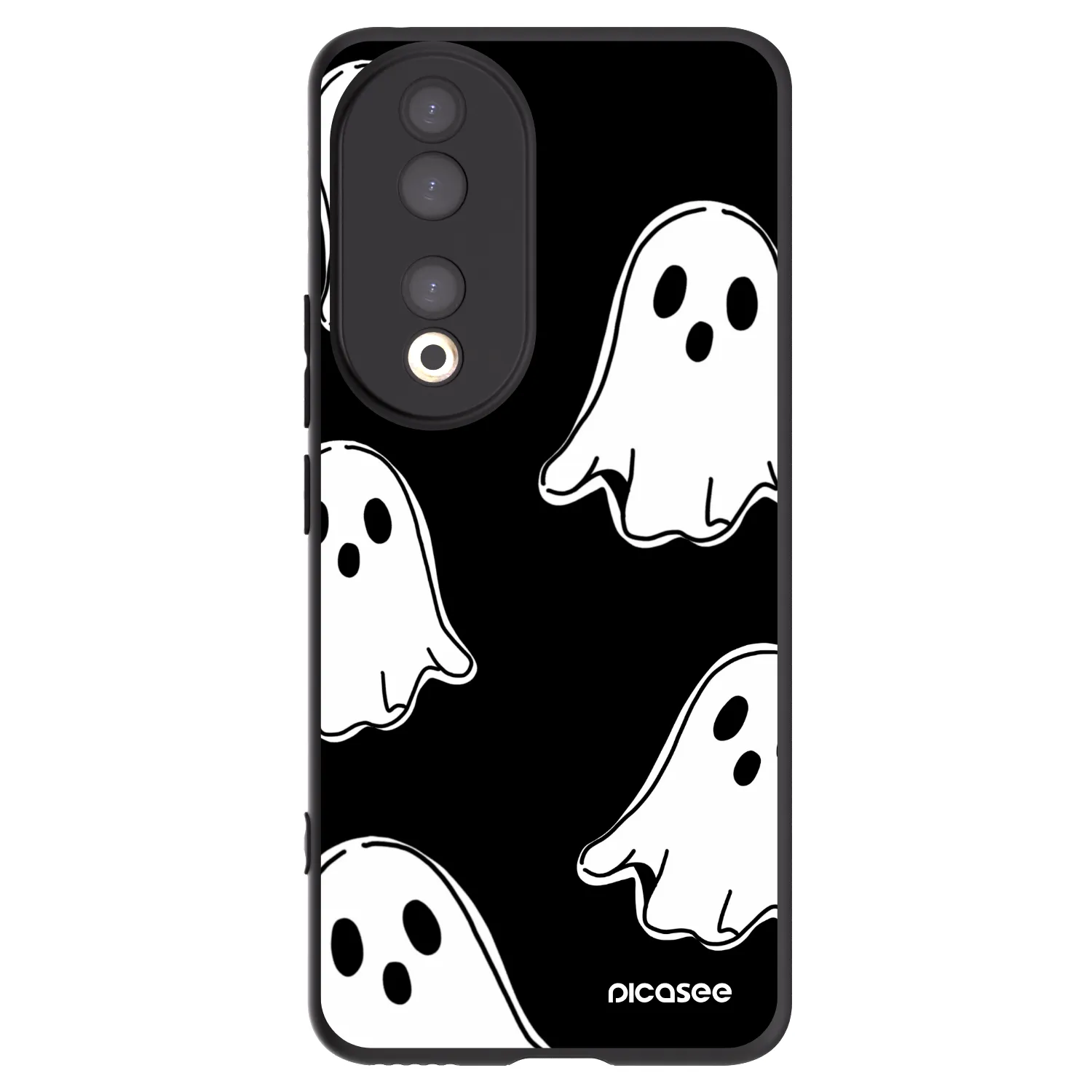 Picasee Μαύρη θήκη σιλικόνης για Honor 90 5G - Black ghosts