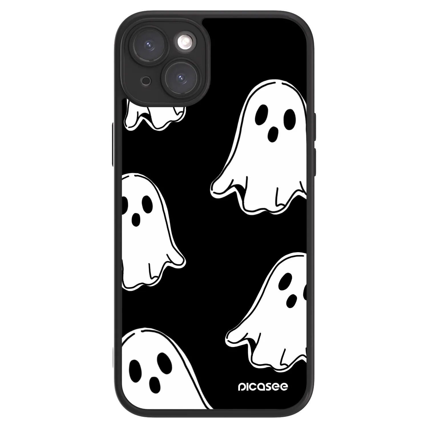 Picasee ULTIMATE CASE για Apple iPhone 15 Plus - Black ghosts