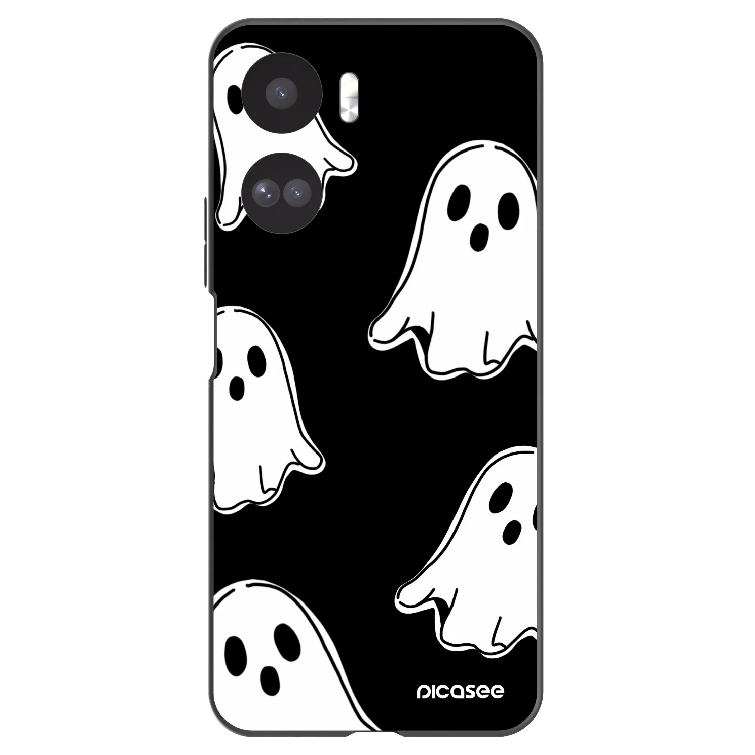 Picasee Μαύρη θήκη σιλικόνης για Honor 90 Lite 5G - Black ghosts