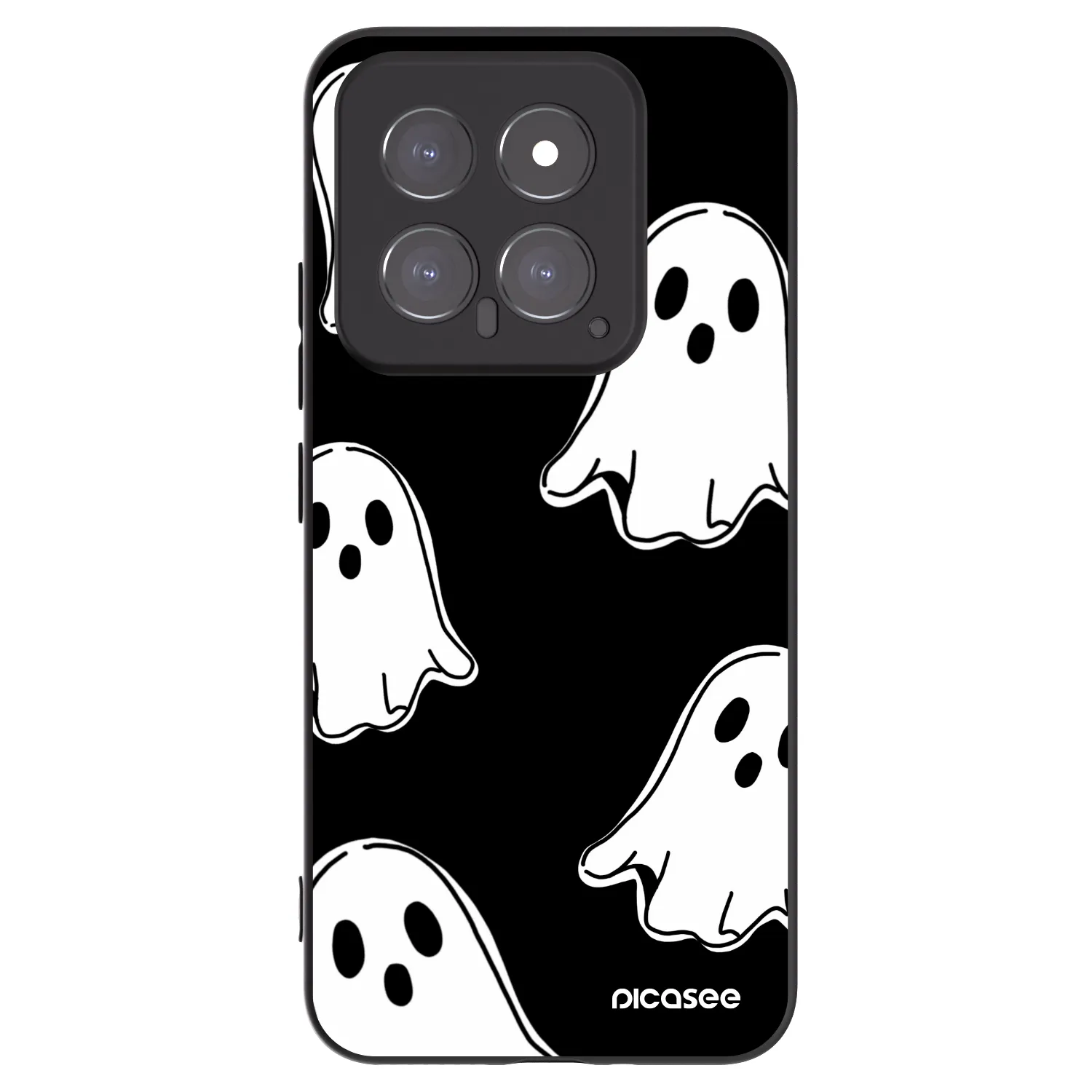 Picasee Μαύρη θήκη σιλικόνης για Xiaomi 14 - Black ghosts