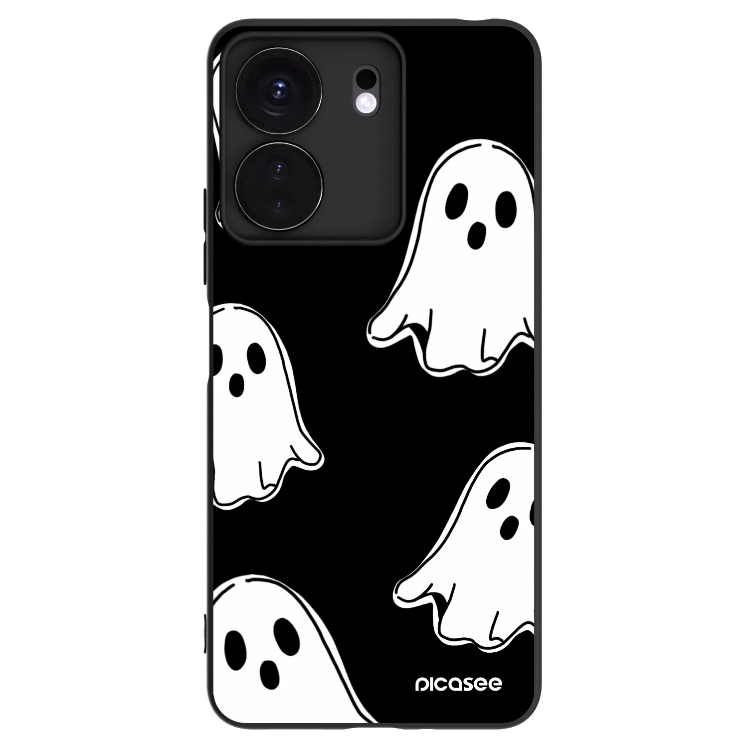 Picasee Μαύρη θήκη σιλικόνης για Xiaomi Redmi 13C 4G - Black ghosts