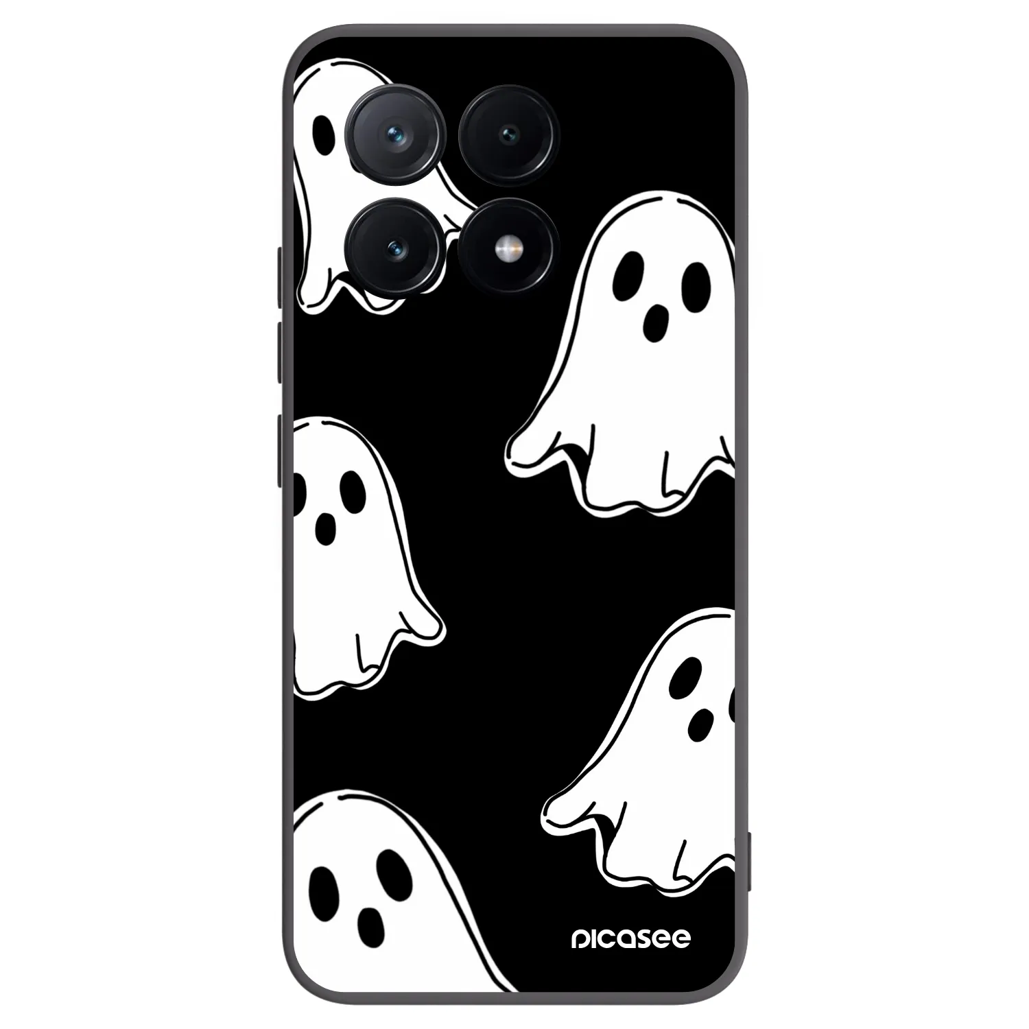 Picasee Μαύρη θήκη σιλικόνης για Xiaomi Poco X6 Pro - Black ghosts