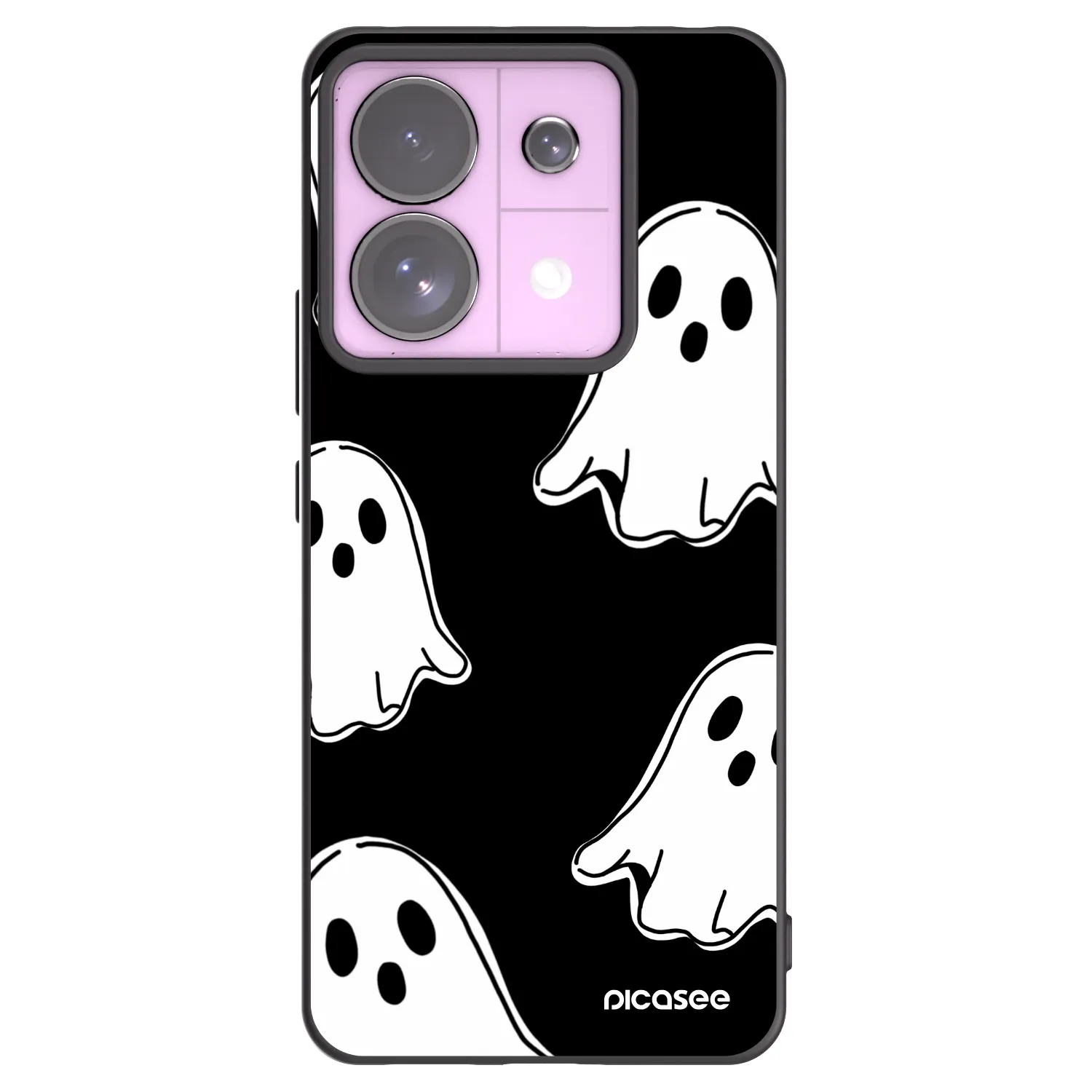 Picasee Μαύρη θήκη σιλικόνης για Xiaomi Redmi Note 13 Pro 5G - Black ghosts