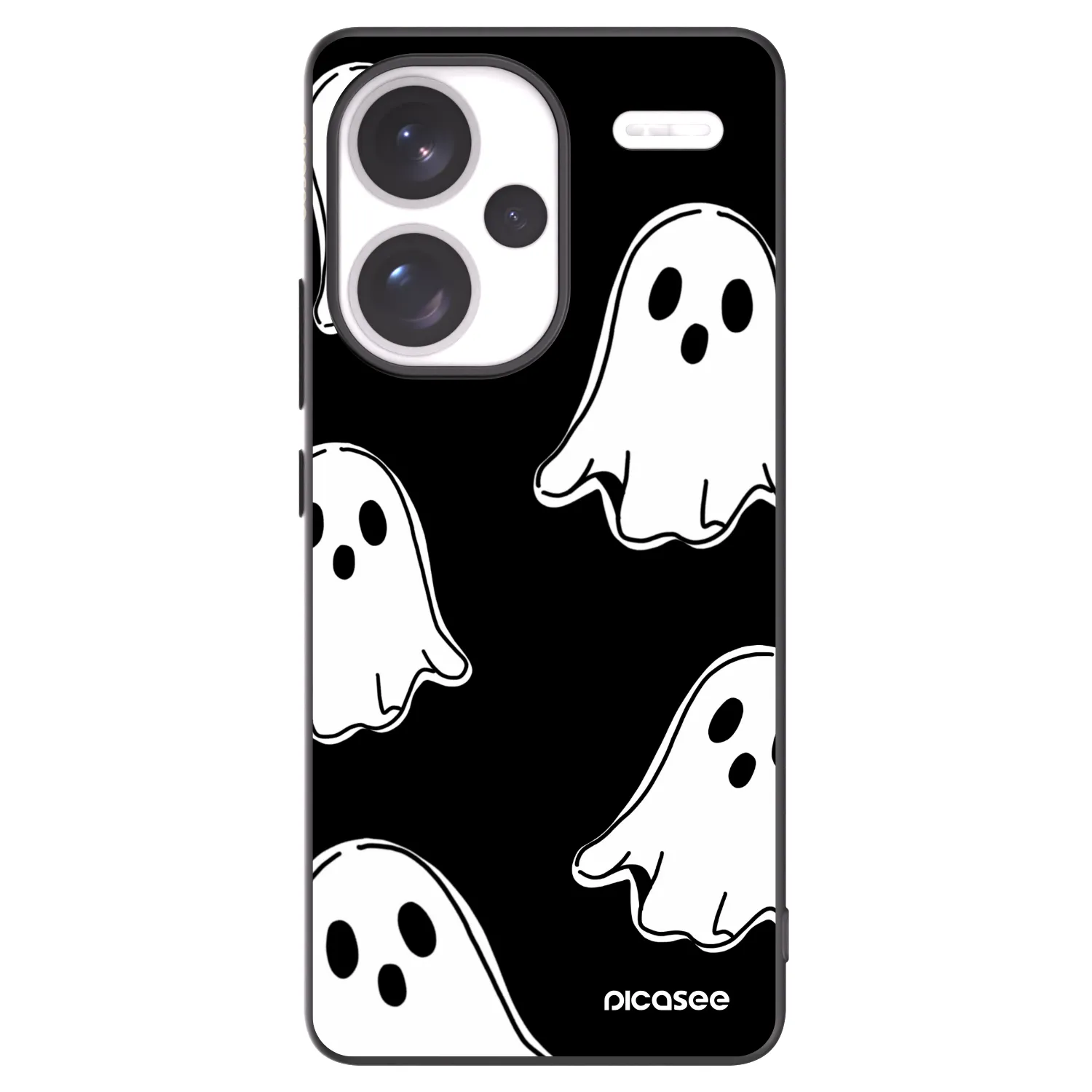 Picasee Μαύρη θήκη σιλικόνης για Xiaomi Redmi Note 13 Pro+ 5G - Black ghosts