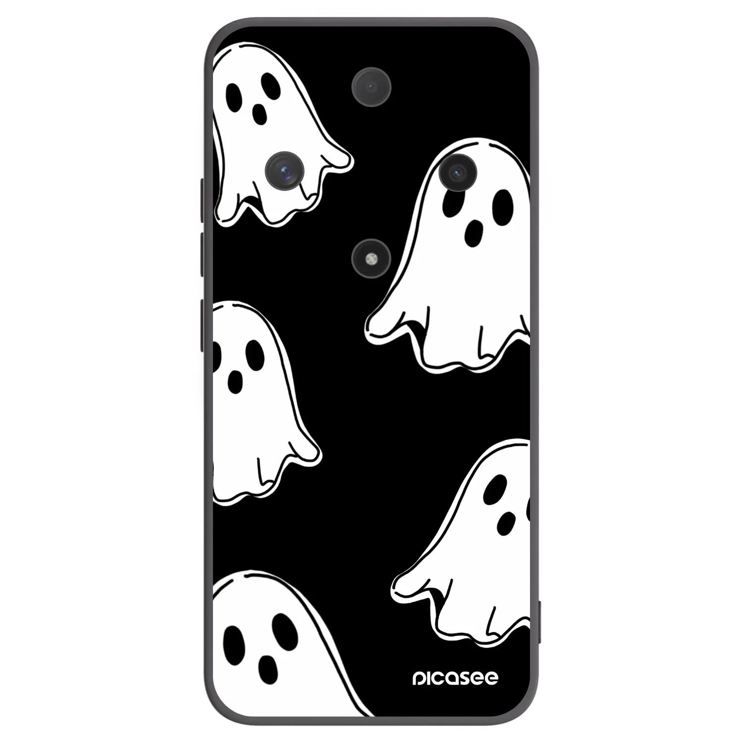 Picasee Μαύρη θήκη σιλικόνης για Honor Magic6 Lite 5G - Black ghosts