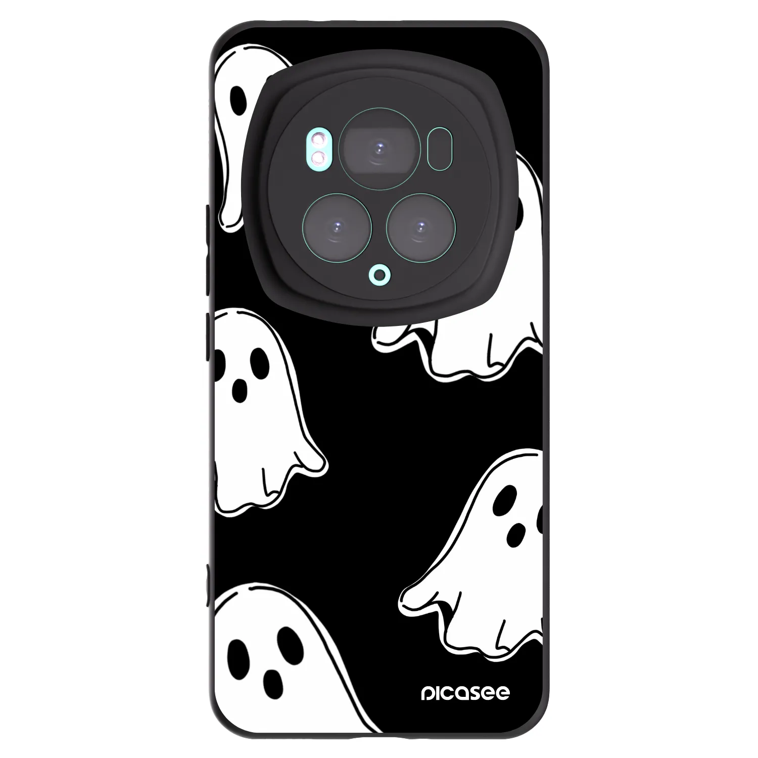 Picasee Μαύρη θήκη σιλικόνης για Honor Magic6 Pro - Black ghosts