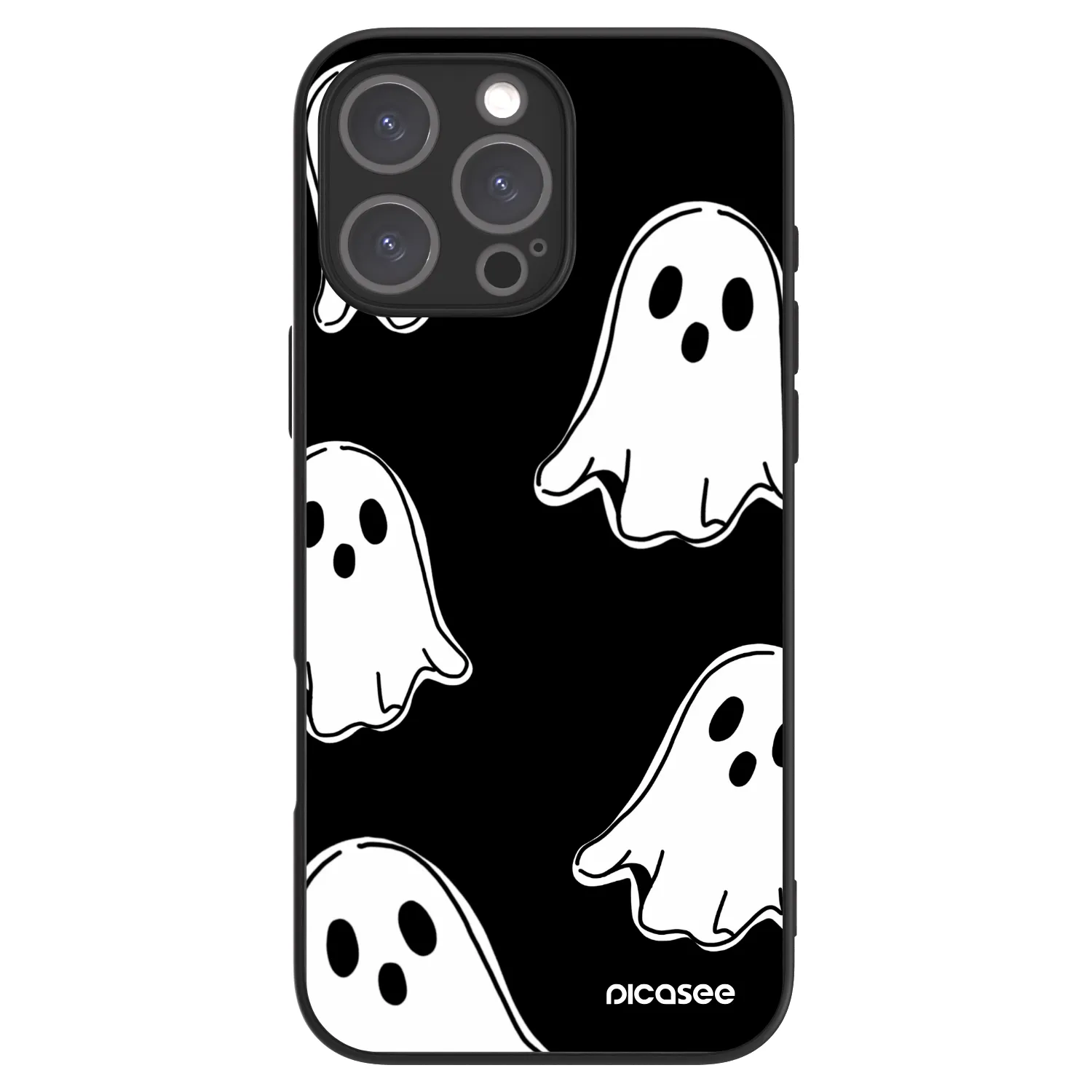 Picasee ULTIMATE CASE MagSafe pro Apple iPhone 16 Pro Max - Black ghosts