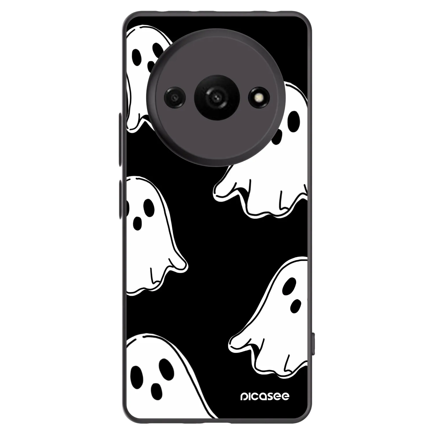 Picasee Μαύρη θήκη σιλικόνης για Xiaomi Redmi A3 - Black ghosts