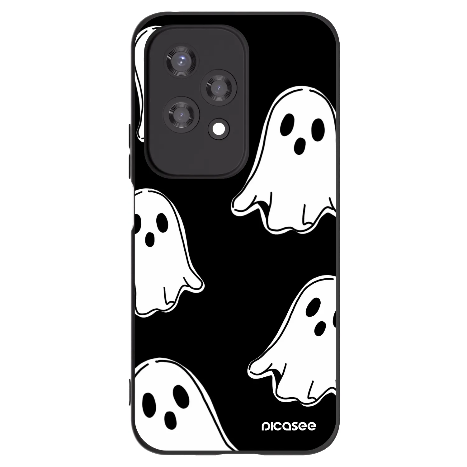 Picasee Μαύρη θήκη σιλικόνης για Honor 200 Lite - Black ghosts