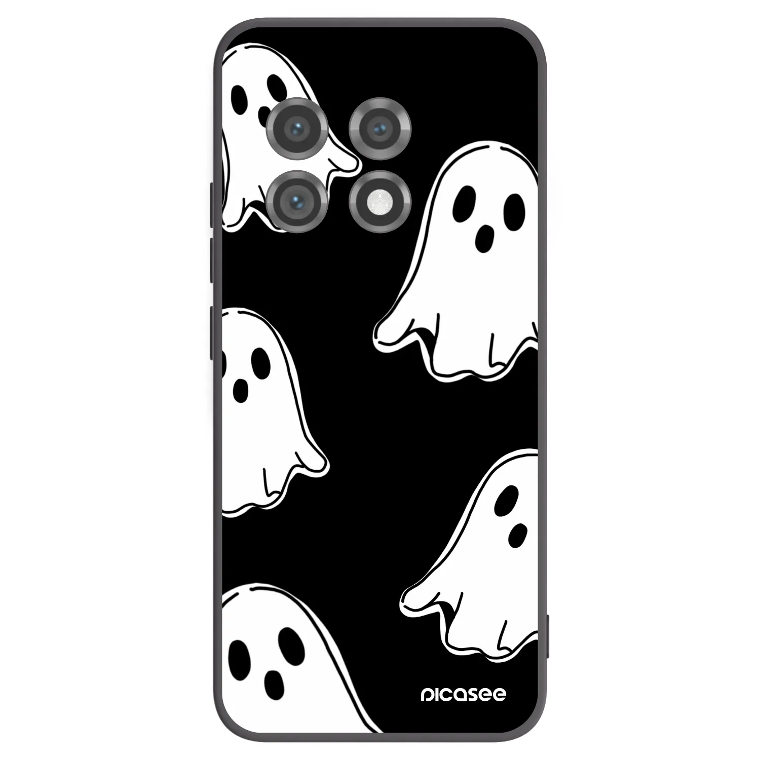 Picasee Μαύρη θήκη σιλικόνης για OnePlus 11 5G - Black ghosts