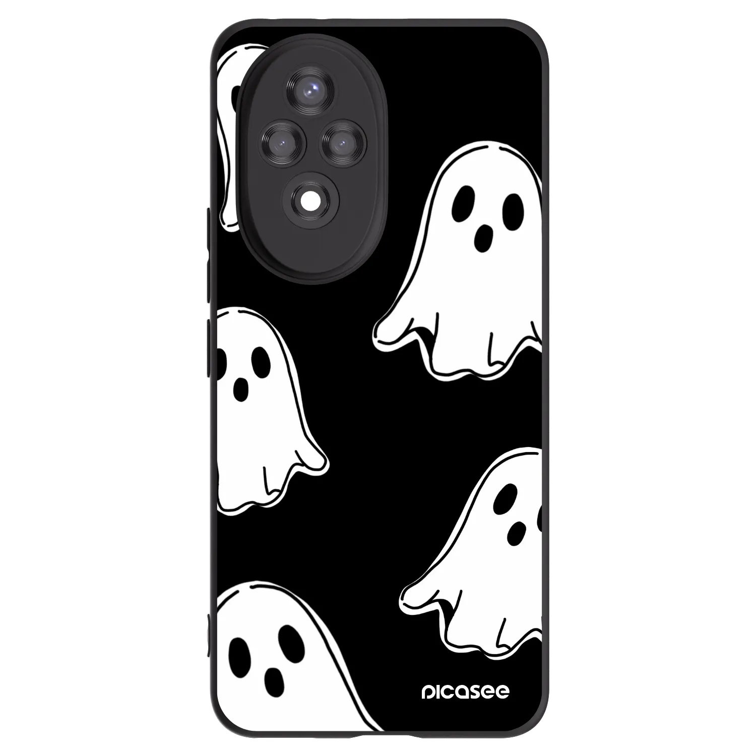 Picasee Μαύρη θήκη σιλικόνης για Honor 200 Pro 5G - Black ghosts