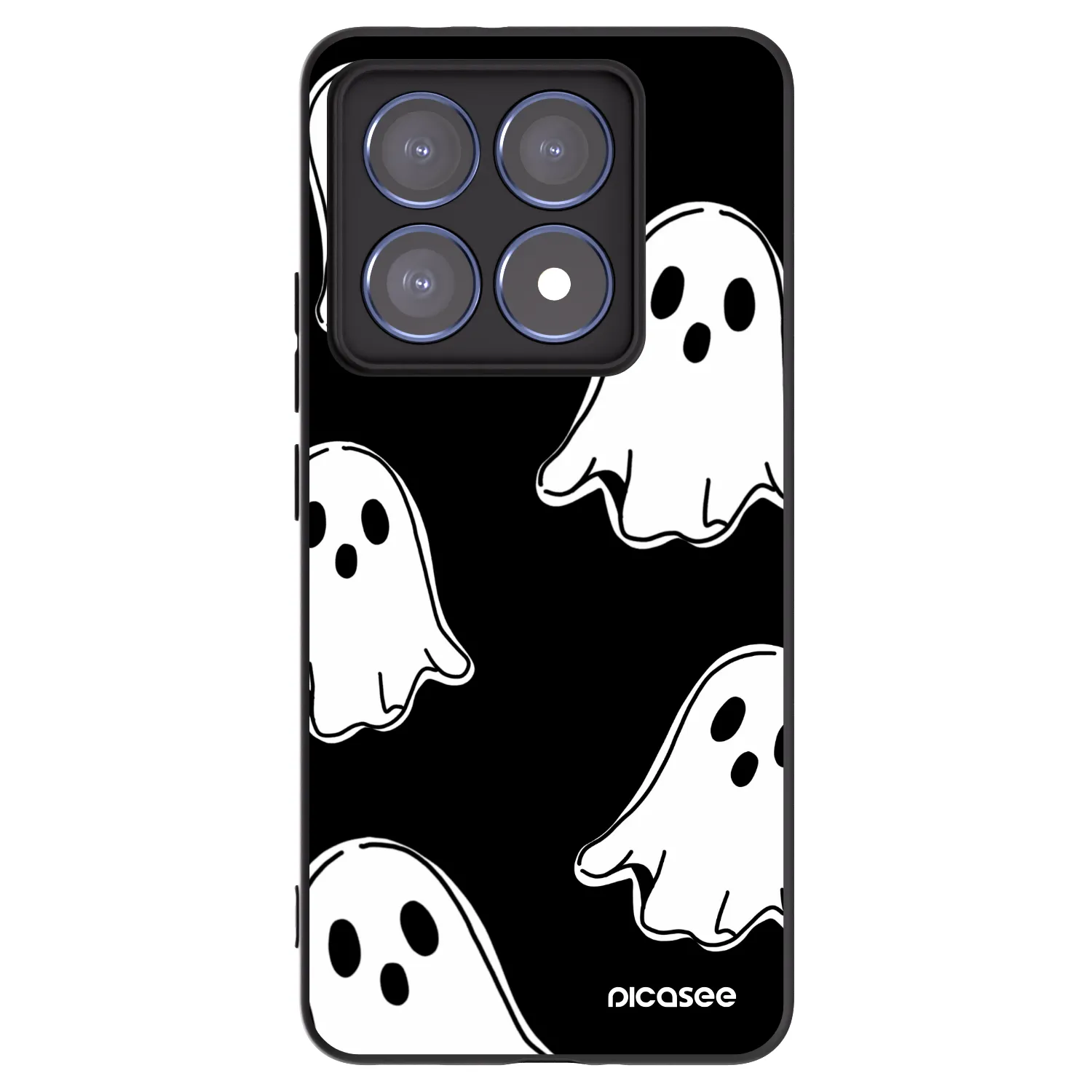 Picasee Μαύρη θήκη σιλικόνης για Xiaomi 14T Pro - Black ghosts