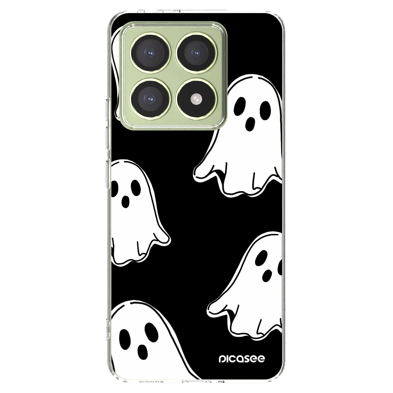 Picasee διαφανής θήκη σιλικόνης Xiaomi 14T - Black ghosts