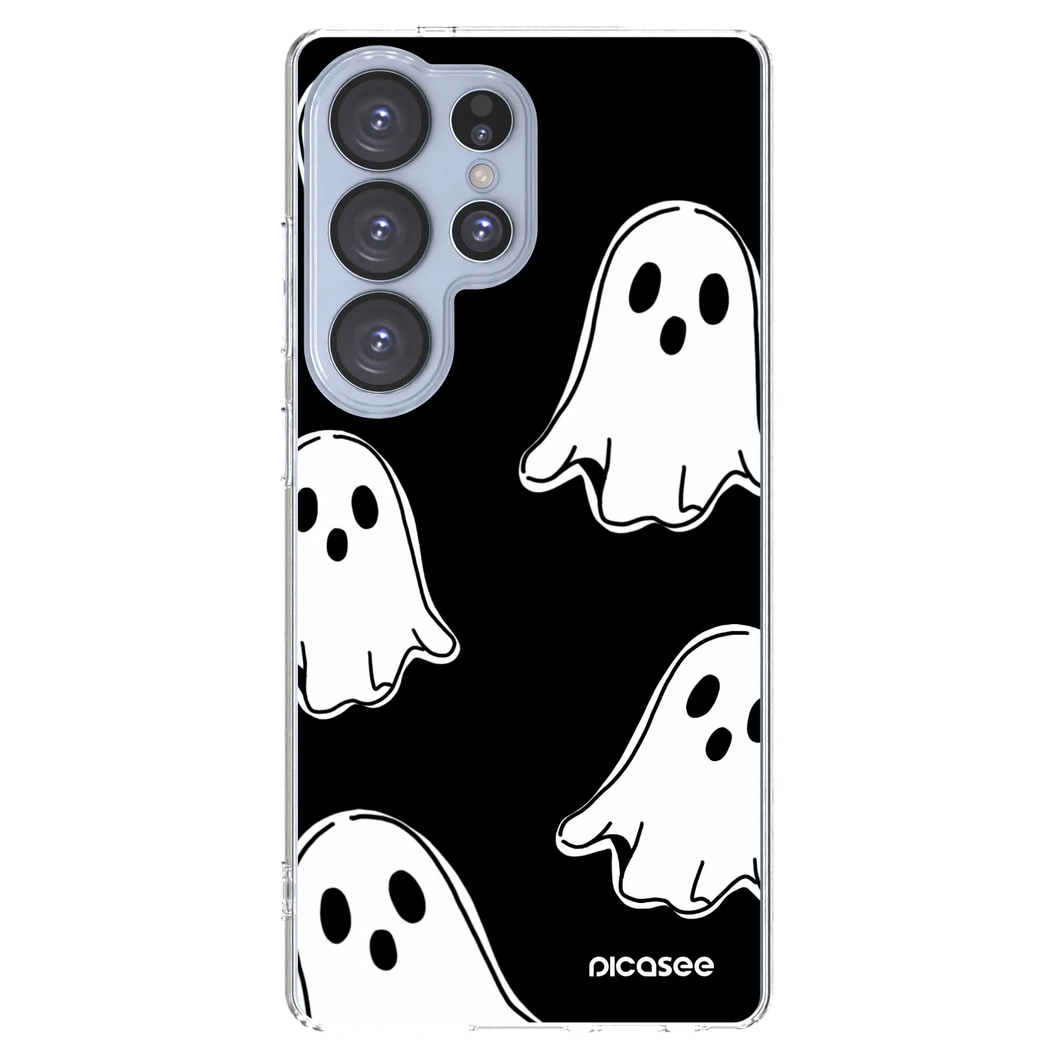 Picasee διαφανής θήκη σιλικόνης Samsung Galaxy S25 Ultra 5G - Black ghosts
