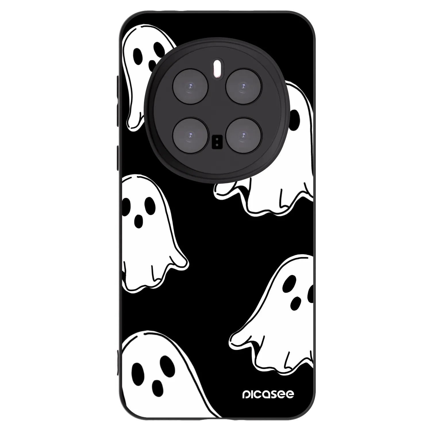 Picasee Μαύρη θήκη σιλικόνης για Honor Magic7 Pro 5G - Black ghosts