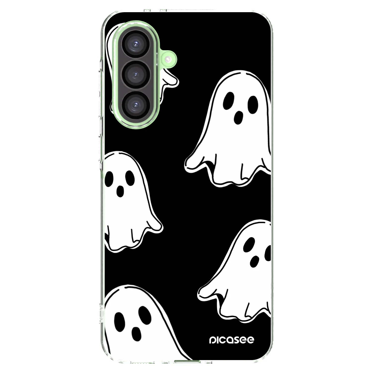 Picasee διαφανής θήκη σιλικόνης Samsung Galaxy A26 5G A266B - Black ghosts