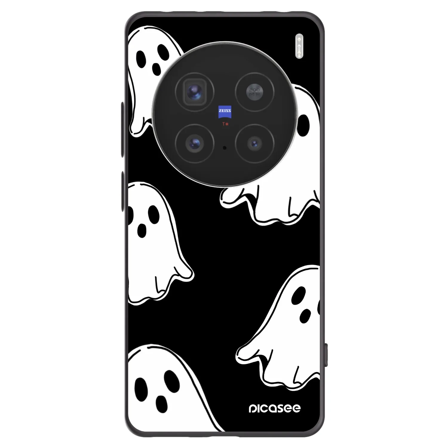 Picasee Μαύρη θήκη σιλικόνης για Vivo X200 Pro - Black ghosts