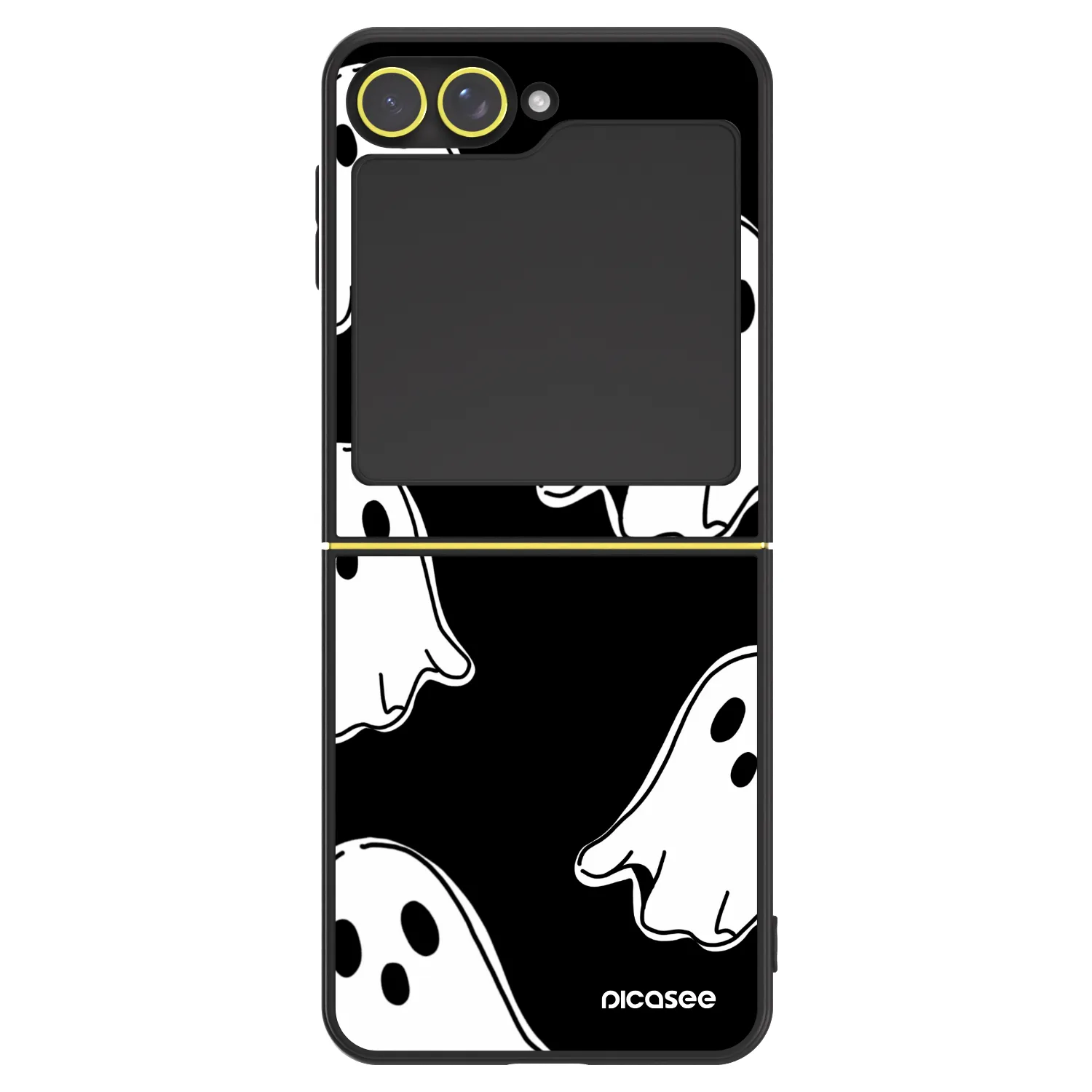 Picasee ULTIMATE CASE για Samsung Galaxy Z Flip5 5G - Black ghosts