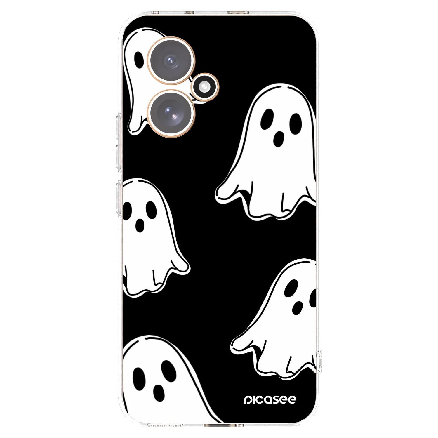 Picasee διαφανής θήκη σιλικόνης Honor 400 5G - Black ghosts