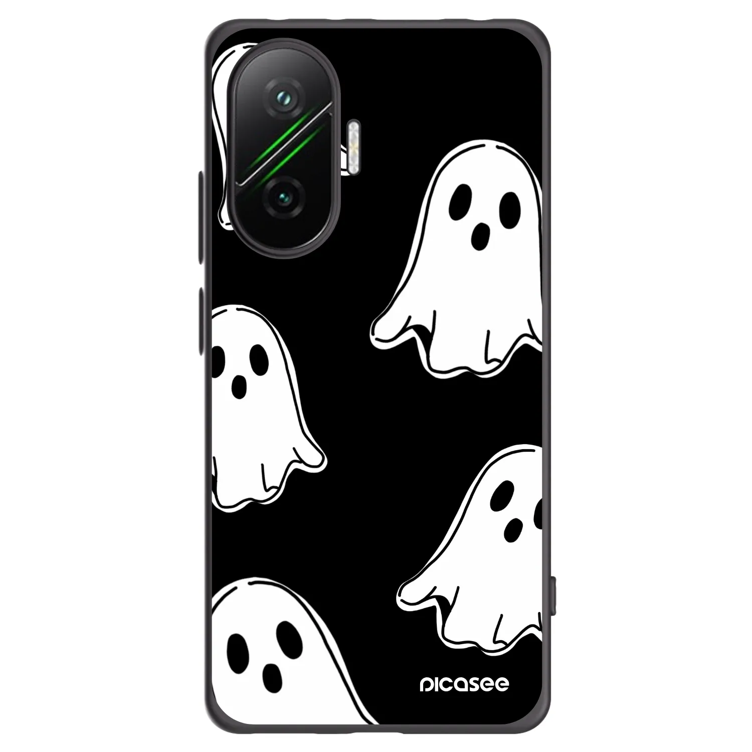Picasee Μαύρη θήκη σιλικόνης για Xiaomi Poco F7 5G - Black ghosts