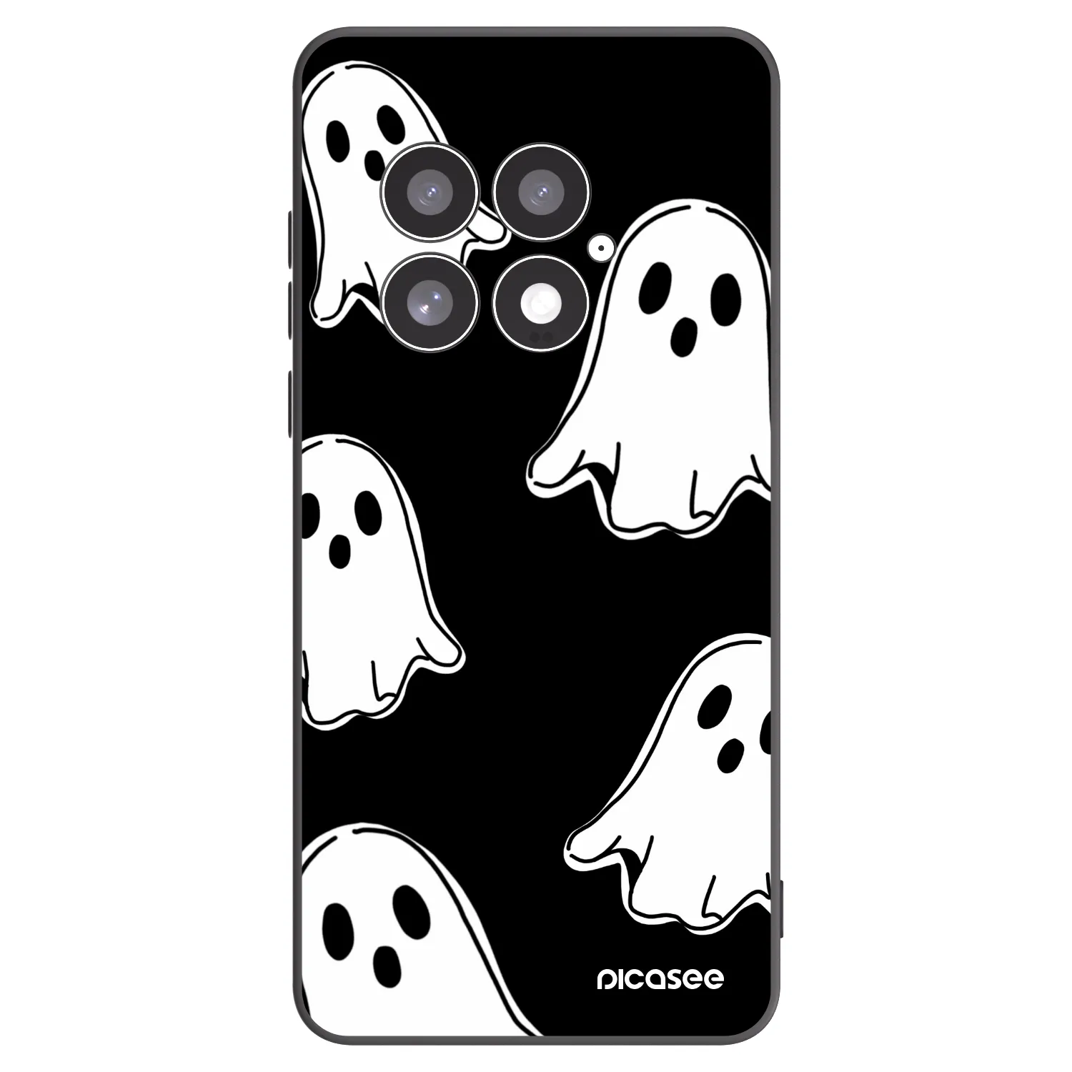 Picasee Μαύρη θήκη σιλικόνης για OnePlus 13 5G - Black ghosts