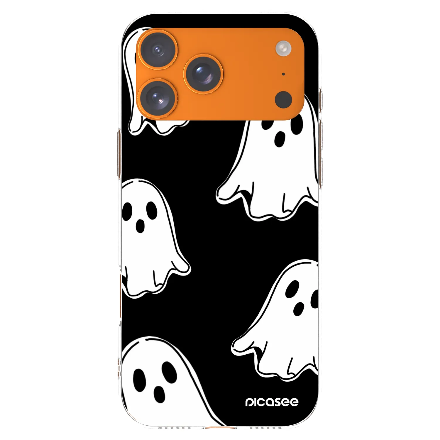 Picasee διαφανής θήκη σιλικόνης Apple iPhone 17 Pro Max - Black ghosts