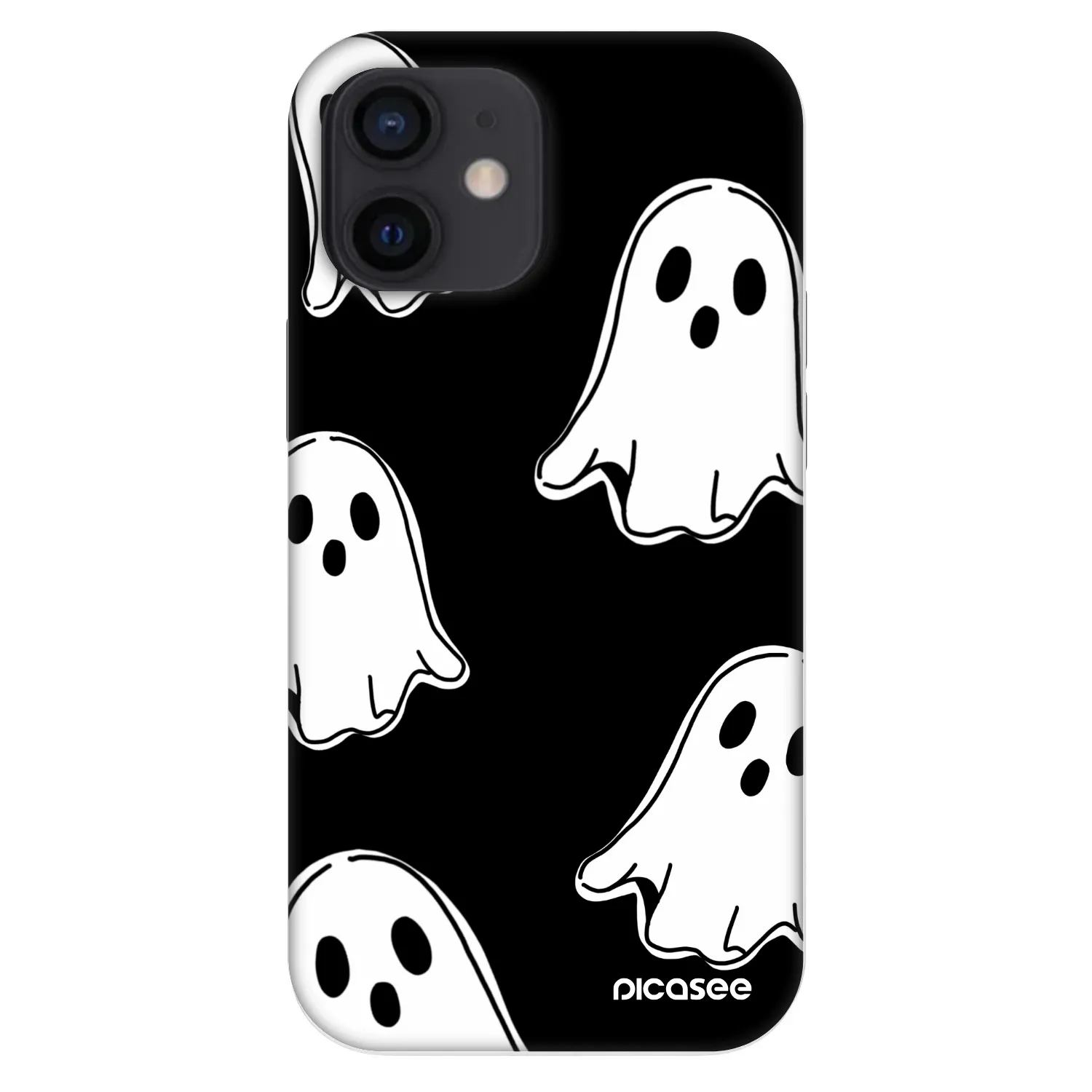 Picasee Fashion Case για Apple iPhone 12 mini - Black ghosts