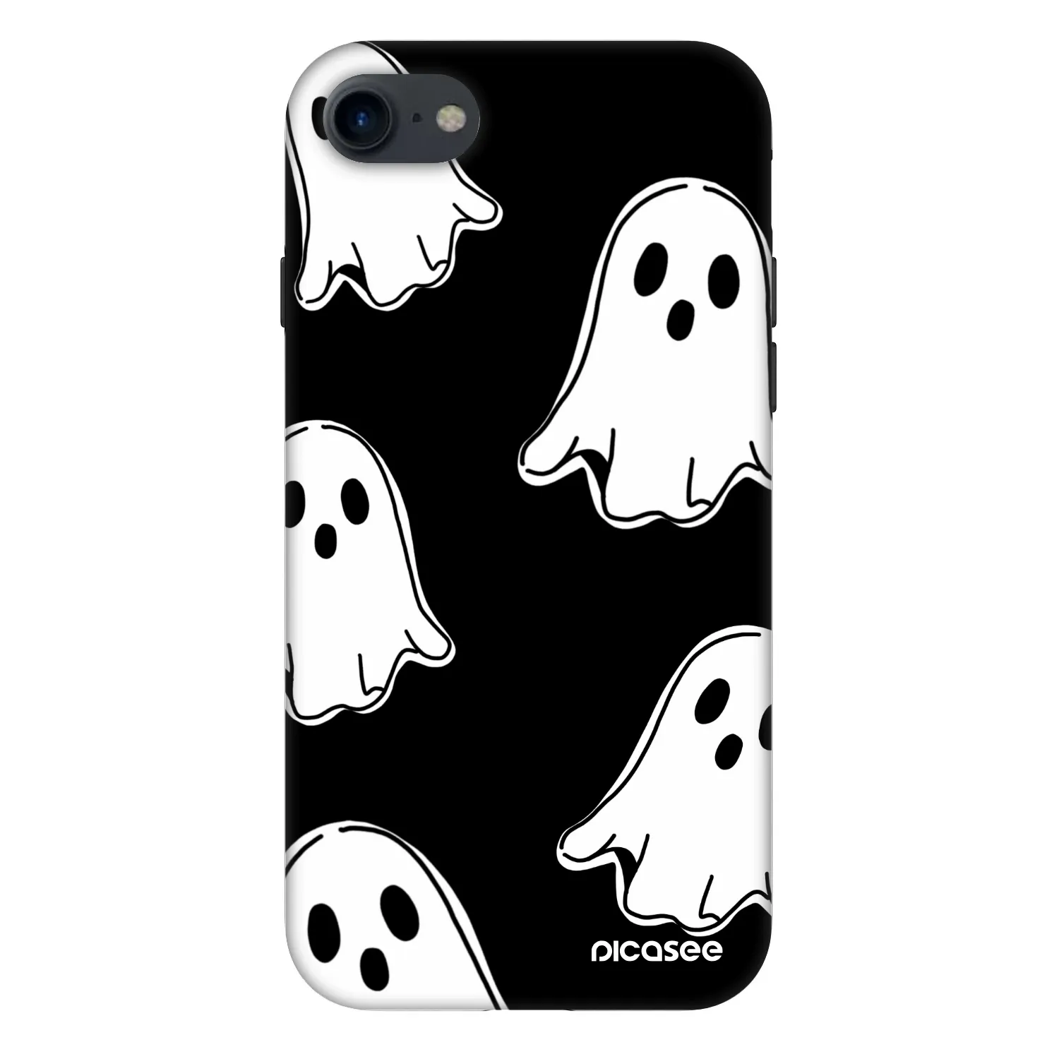 Picasee Fashion Case για Apple iPhone SE 2022 - Black ghosts