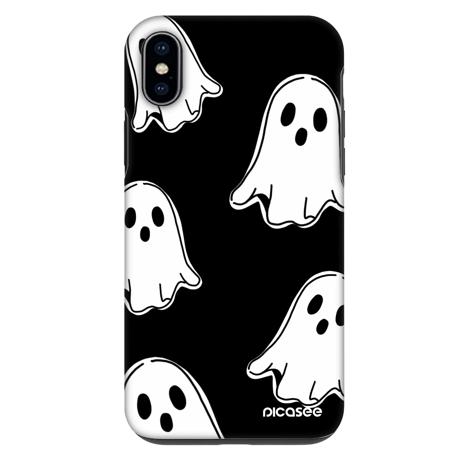 Picasee Fashion Case για Apple iPhone XS Max - Black ghosts
