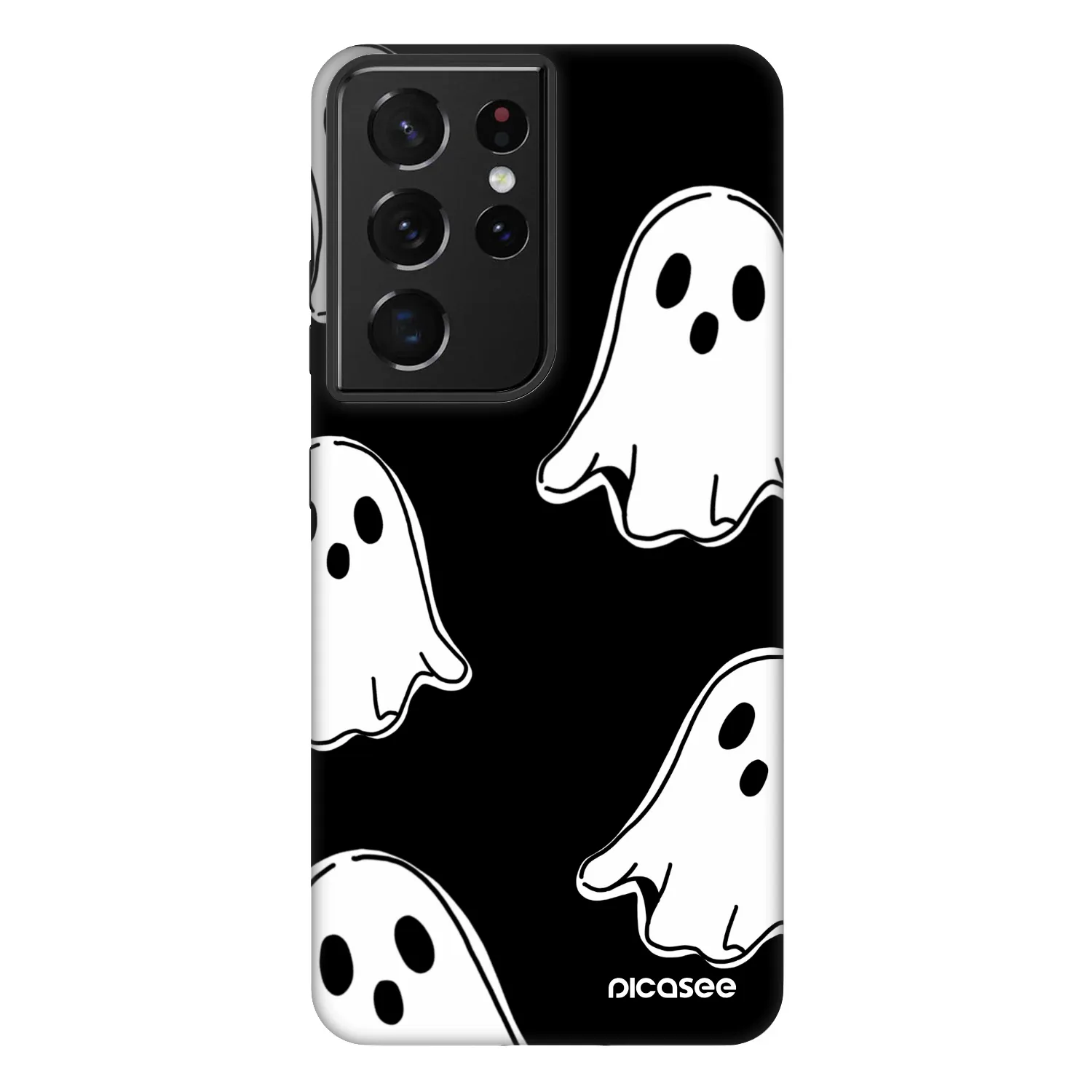 Picasee Fashion Case για Samsung Galaxy S21 Ultra 5G G998B - Black ghosts