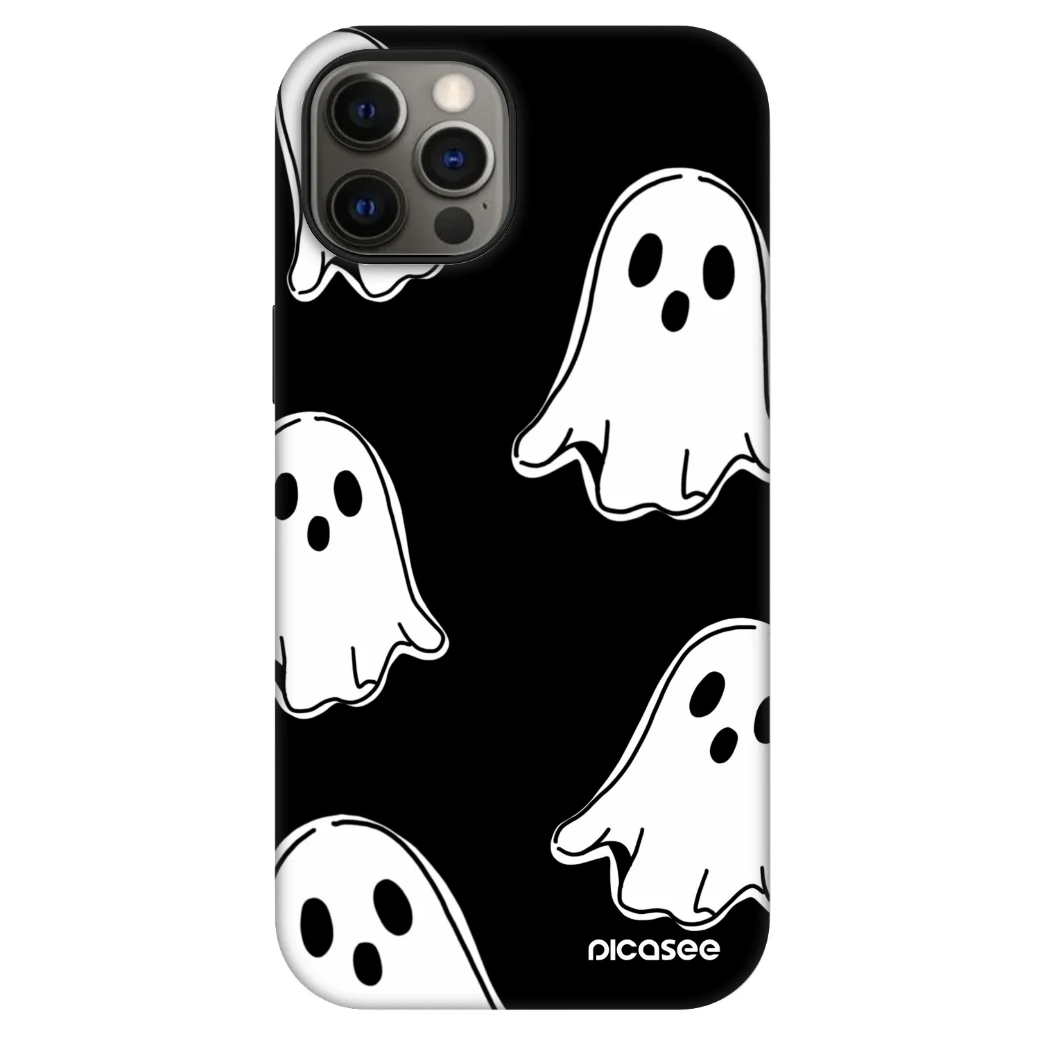 Picasee Fashion Case MagSafe για Apple iPhone 12 Pro - Black ghosts