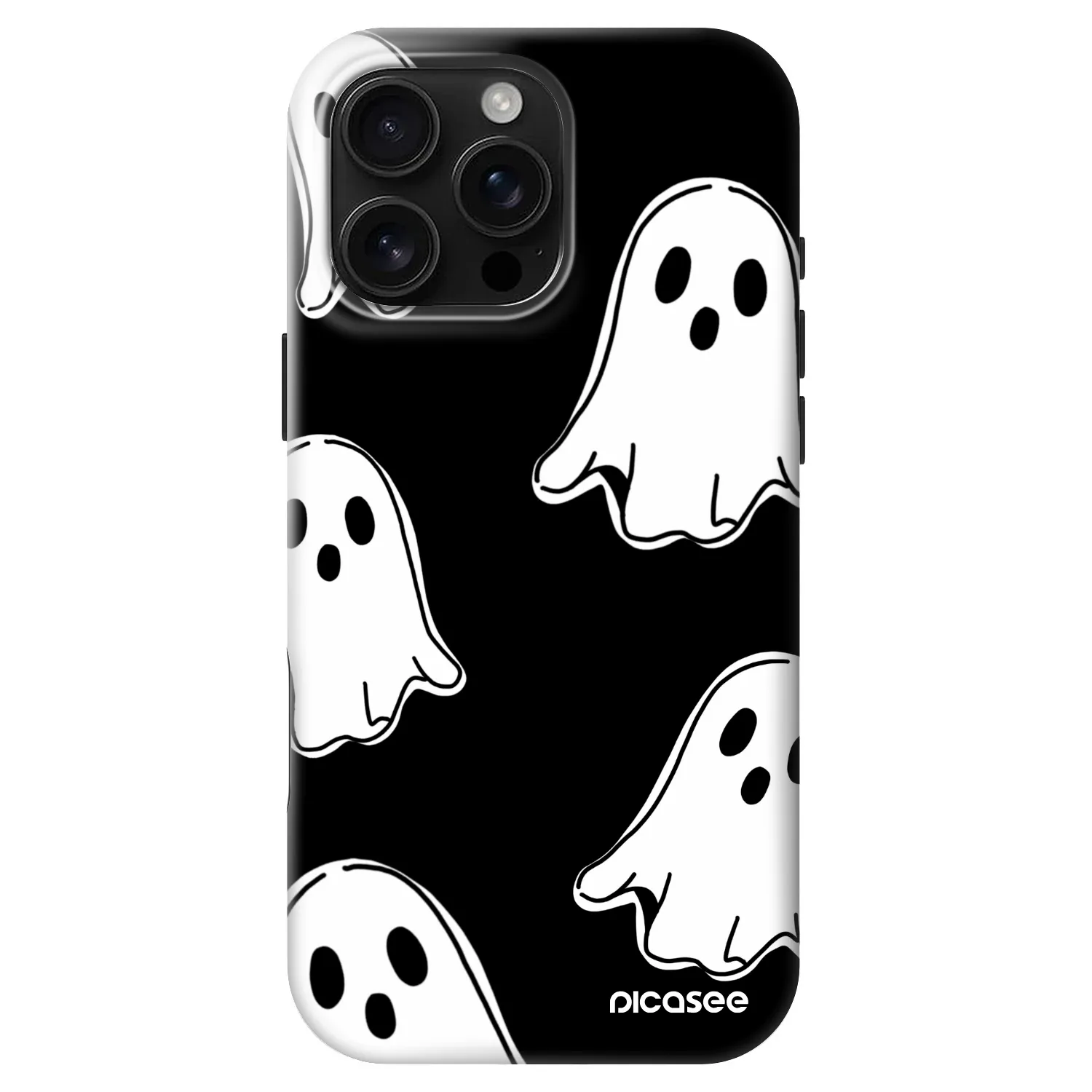 Picasee Fashion Case MagSafe για Apple iPhone 16 Pro Max - Black ghosts
